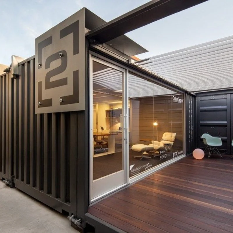 فيلا جاهزة فاخرة جاهزة 20 قدم 40 قدم قابلة للطي محمولة منزل متنقل خارجي فولاذي قابل للتوسيع منازل حاوية مخصصة #2