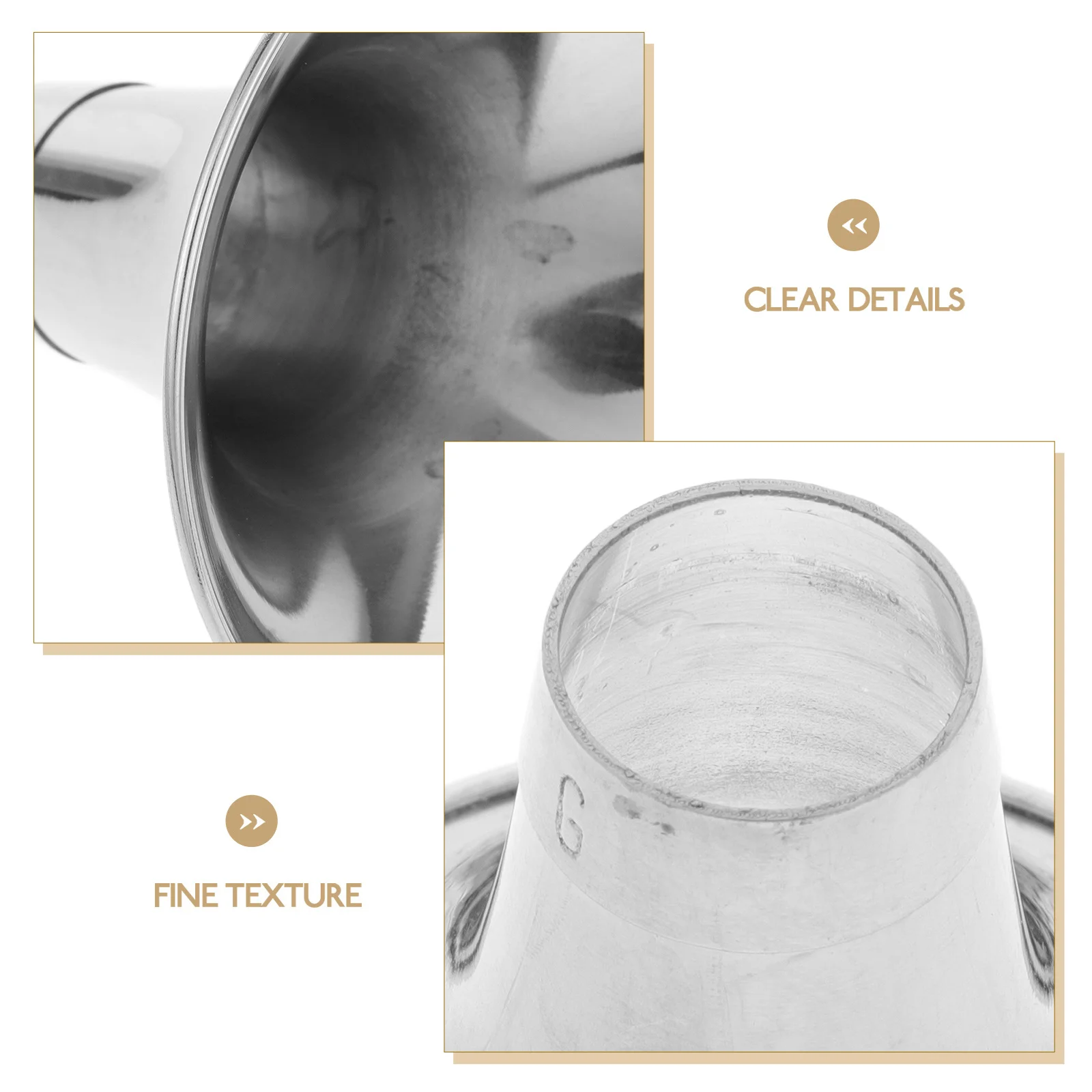 

Thickened Metal Horn Replacement Part Durable Polished Craft Simple Design Practical Instrument Accessory For Music Players