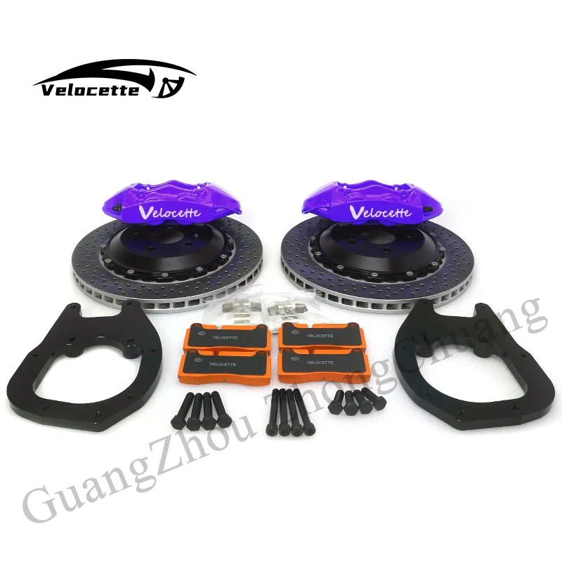 Racing Brake System Big Caliper Kit GT4 For Honda Civic Ek Fd Accord VW Mk7 Golf R Toyota Sequoia Bmw 335i 325i E92 E90 F30 F85