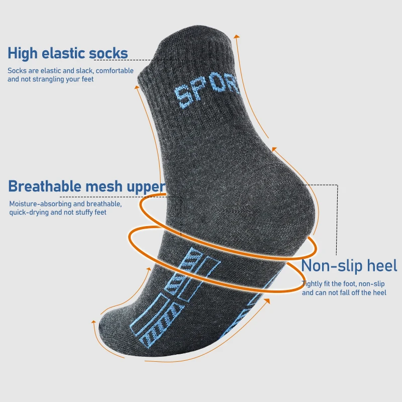 1 Pairs/Lot High Quality Men Ankle Socks Breathable Cotton Sports Mesh Casual Athletic Thin Cut Short Sokken Plus Size