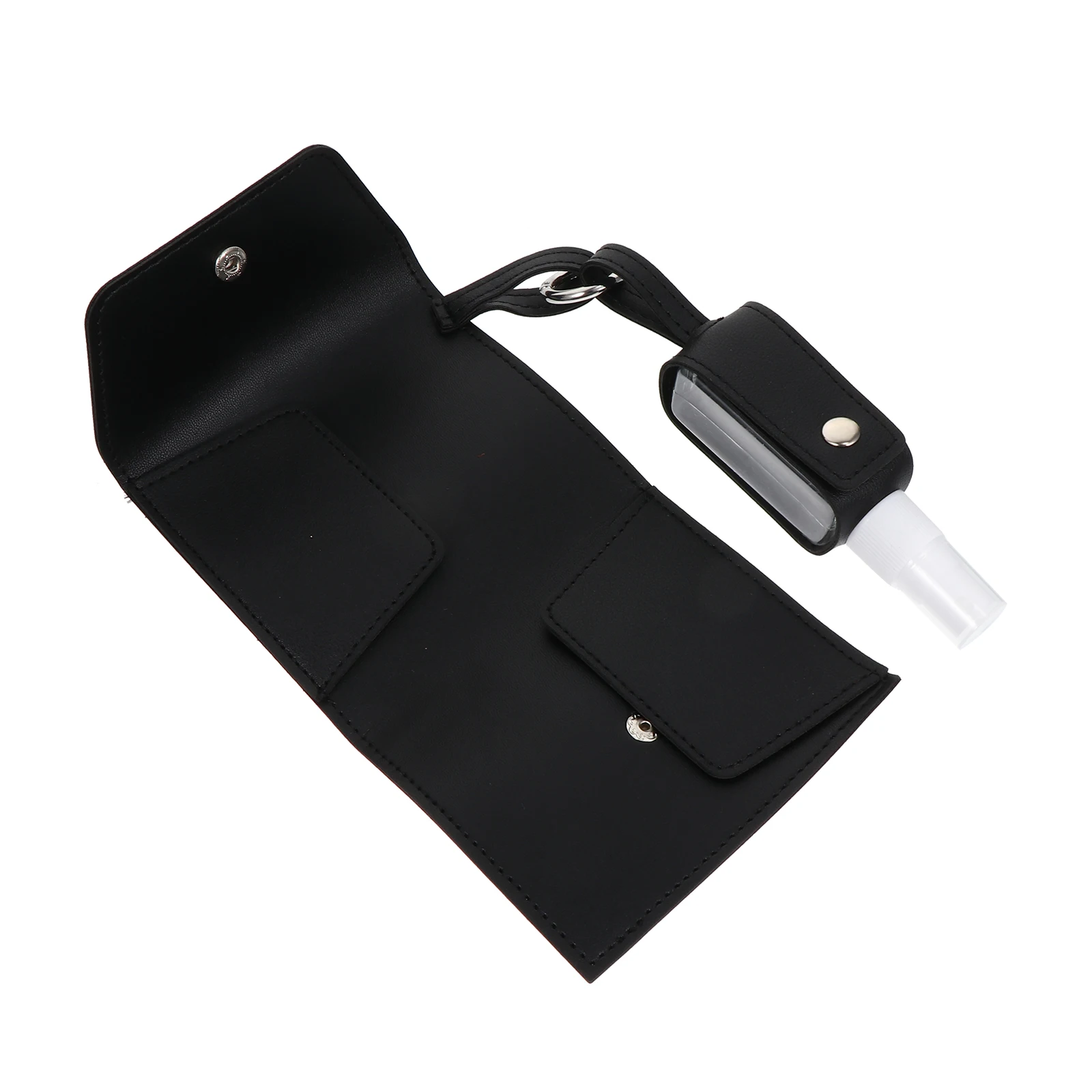 

Portable Mask Wallet Transparent PU Bottle Key Chain Hand Kids Travel Bath Oil Shampoo Empty Storage Backpack