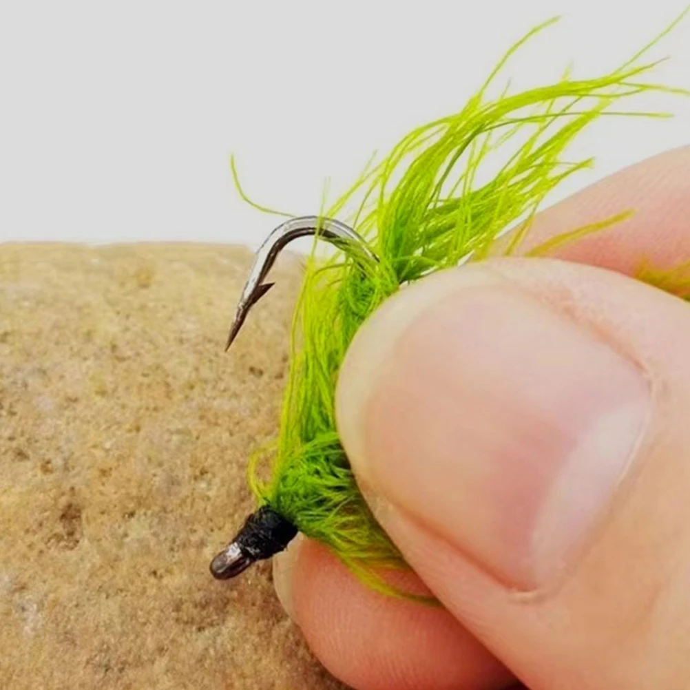 

5 pcs Simulated Fishing Hooks Grass Design Saltwater Freshwater Carp Fishing Tackle Kits Reusable Hook Sets For Angling Supplies