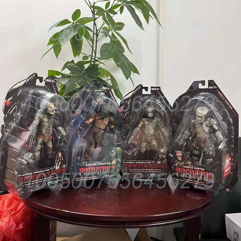 Neca Figuur Jungle Jager Stalker Klassiek Roofdier Actiefiguurmodel Speelgoed Gezamenlijke Beweegbare Pop Kerstcadeau Voor Kinderen
