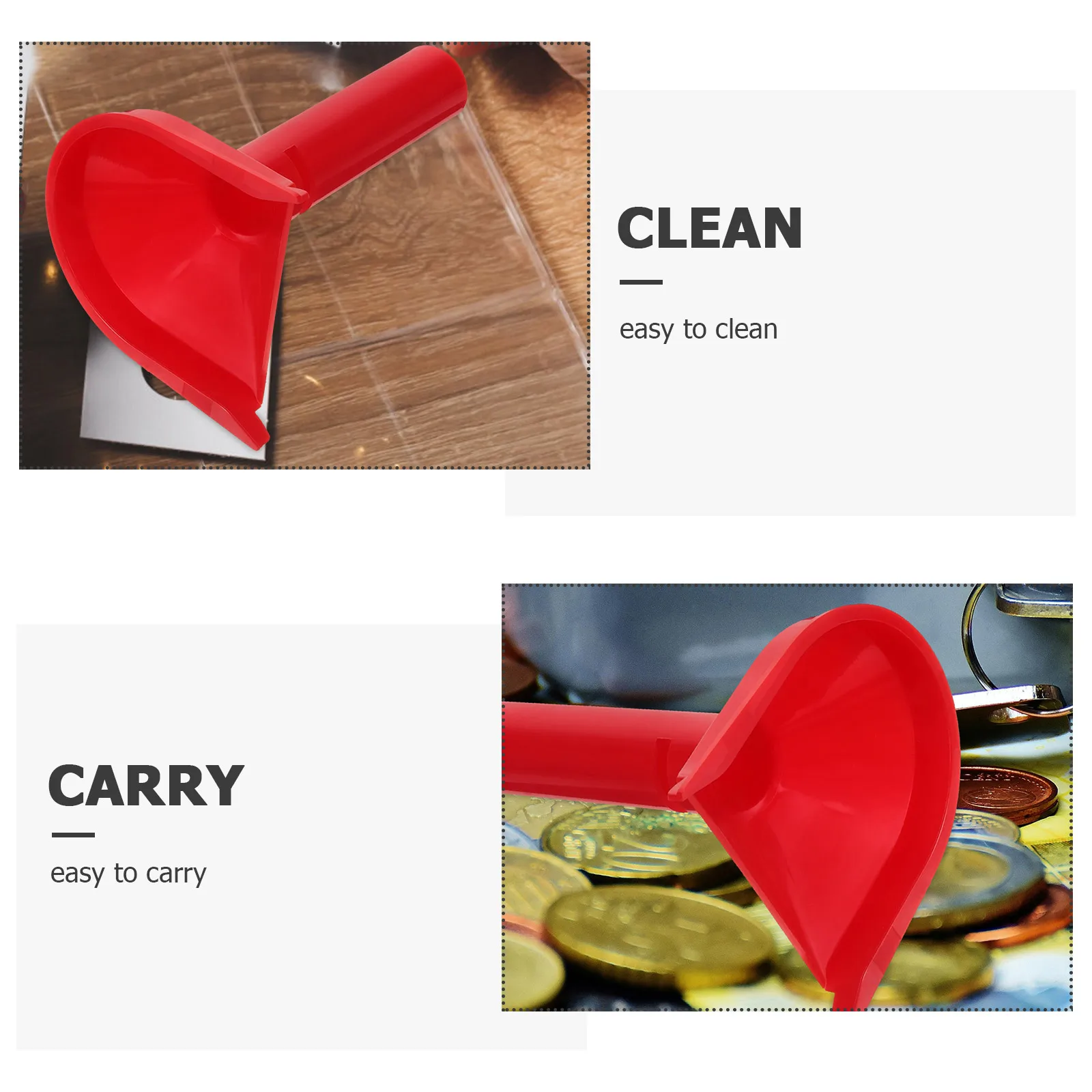 

2 Pcs Coin Protectors for All Coins Packing Funnel Counter Car Organisation Accessories
