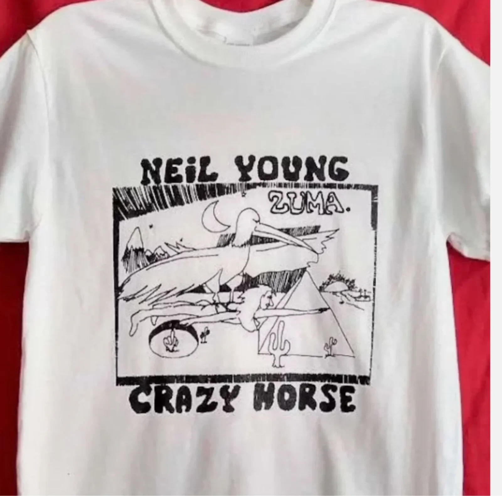 Neil Young _Zuma  Crazy Horse_ Organic T shirt  NEW OFFICIAL