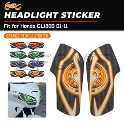 Fit for Honda GL1800 GOLD WING 1800 2001-2011 Motorcycle Front Fairing Headlight Guard Decals Head Light Protector Stickers