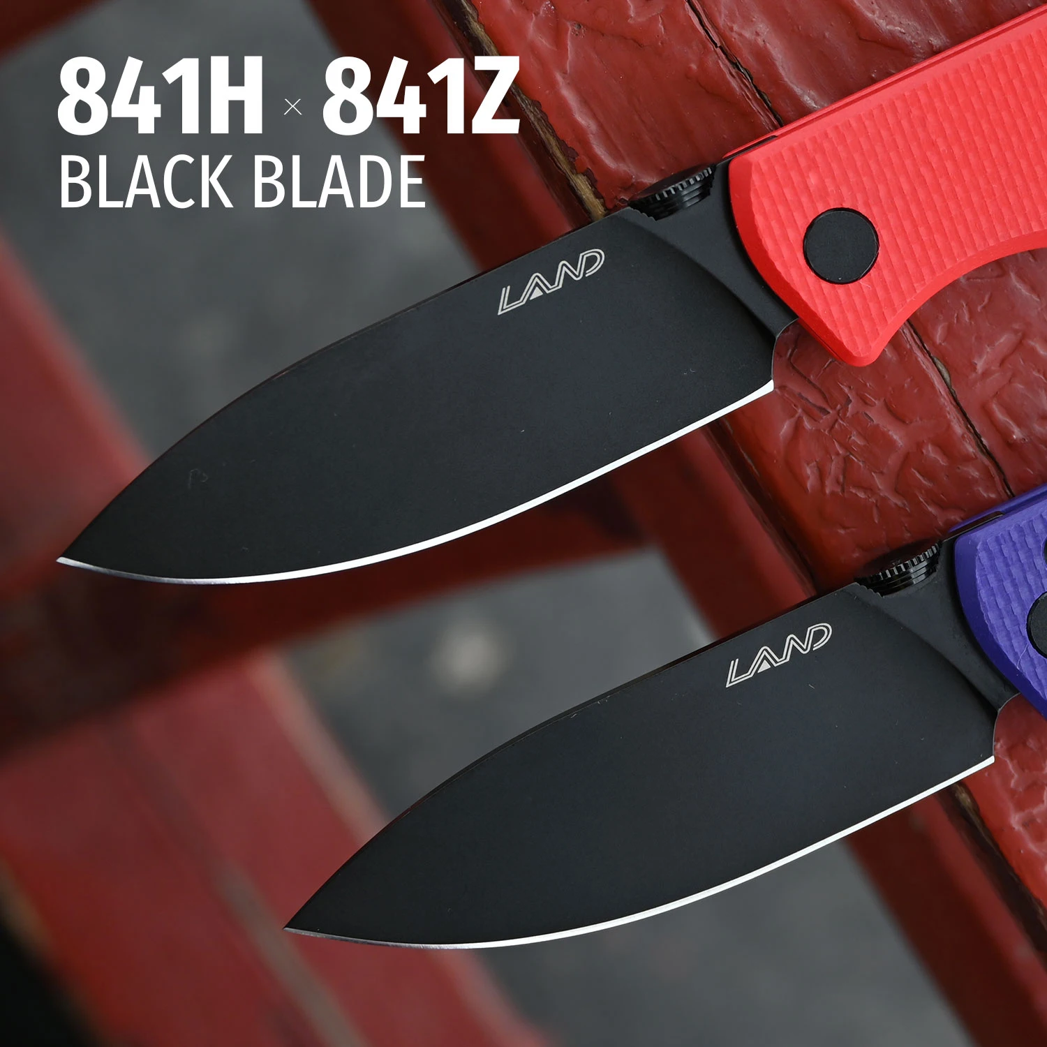 LAND EDC cuchillo plegable de bolsillo para exteriores 841 Camping Picnic desierto caza rescate supervivencia VG10 eje de hoja herramienta portátil cuchillos