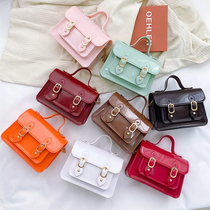 Jelly Vintage Fashion Purses and Handbags for Women Casual Designer Chain Shoulder Bags Messenger Bags Girls Crossbody Bag