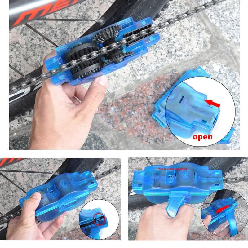 Bike Chain Brush Cleaning Kit Chain Cleaner Clean Bike Protector oil Bike chain suitable for mountain bike accessories