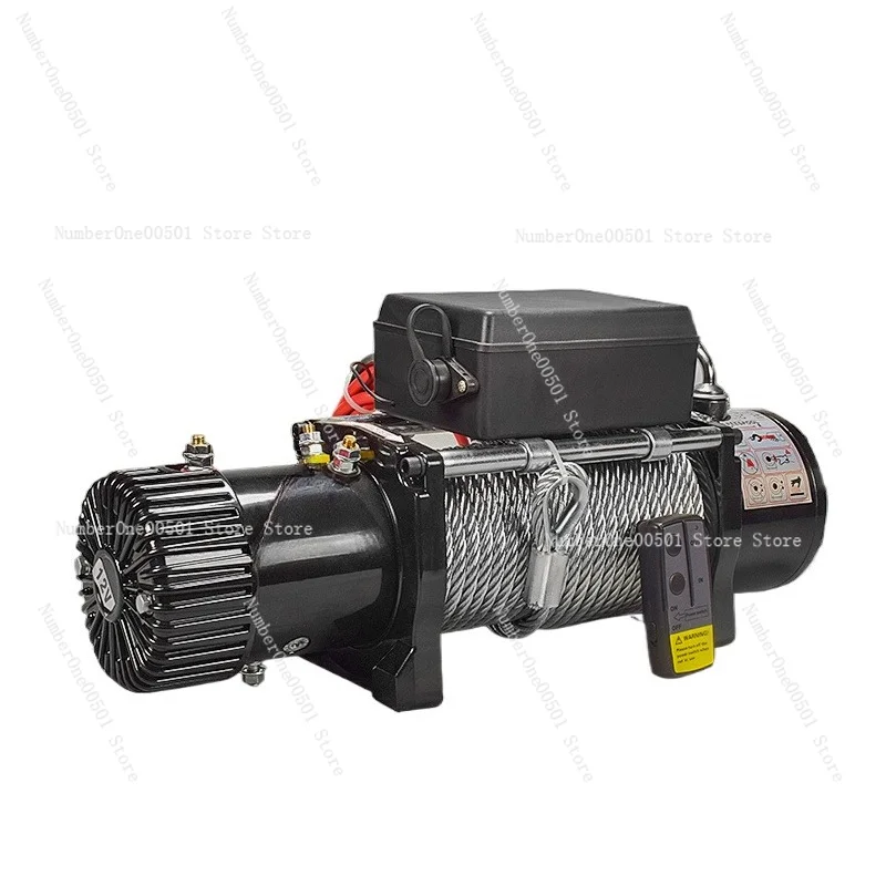

12V 24V Electric Winch 4500LBS Off-Road Vehicle Recovery System with Wireless Remote Portable Hoist for Truck Jeep SUV ATV