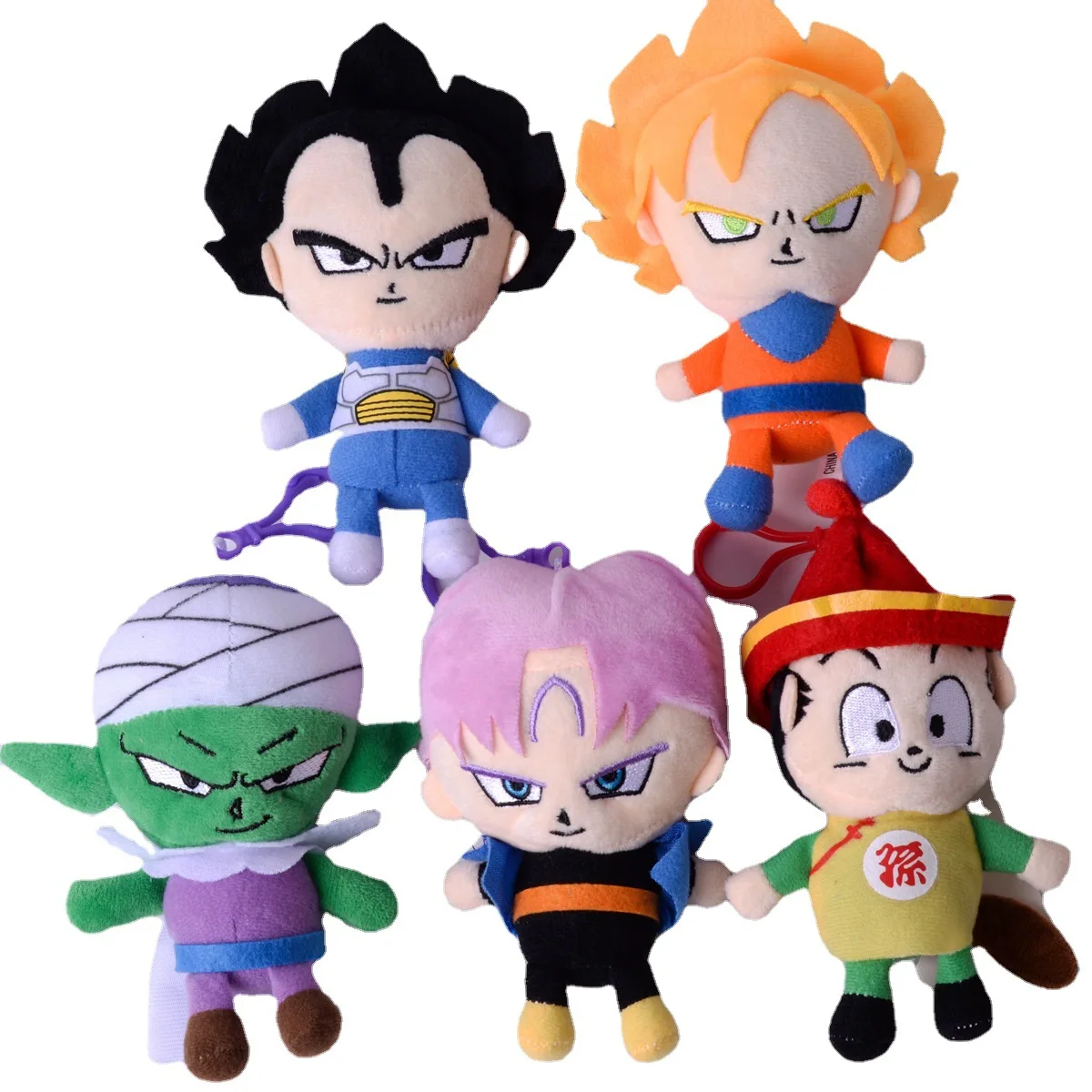 

5Pcs/Set Dragon Ball Toys Goku Super Sayian Blue Bick Vegeta Majin Buu Kawaii Doll Children's Birthday Gifts