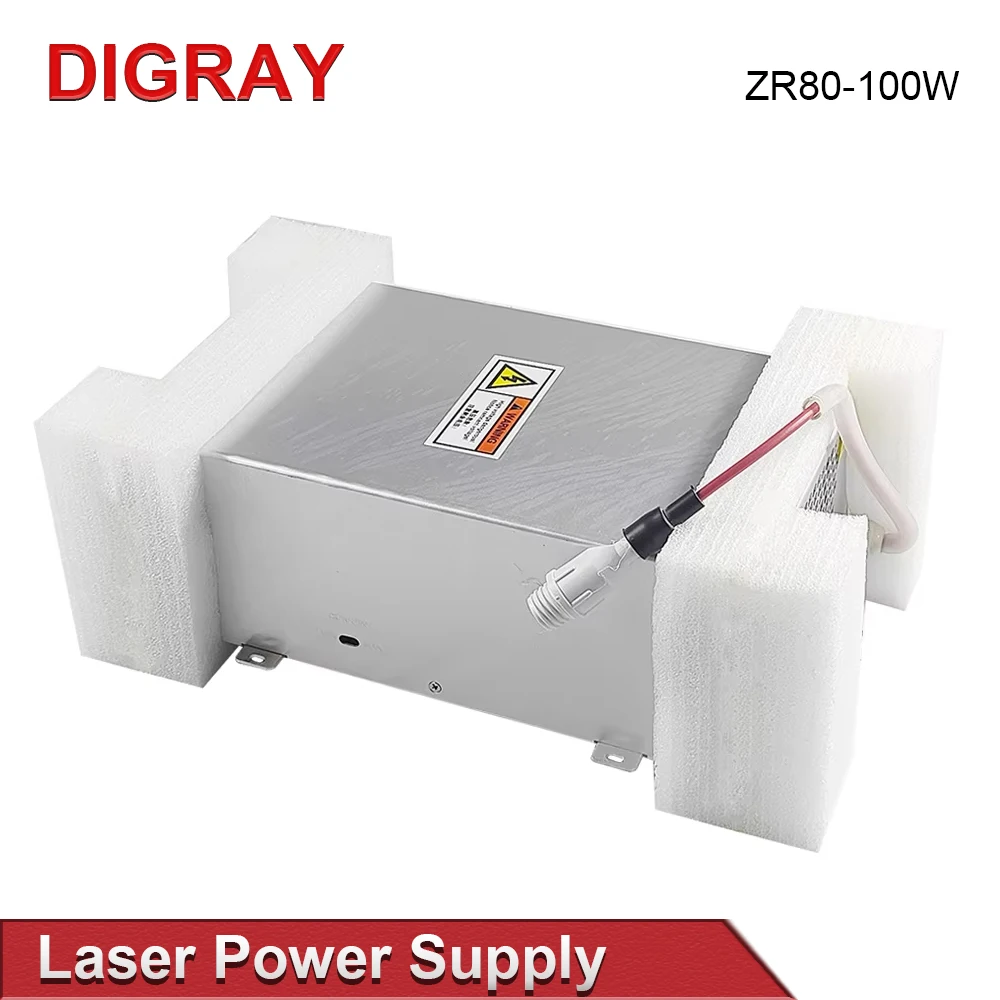 DIGRAY ZRSUNS 80-100W Laser Power Supply for 80~100W Co2 Glass Laser Tube Engraving and Cutting Machine 2 Years Warranty.