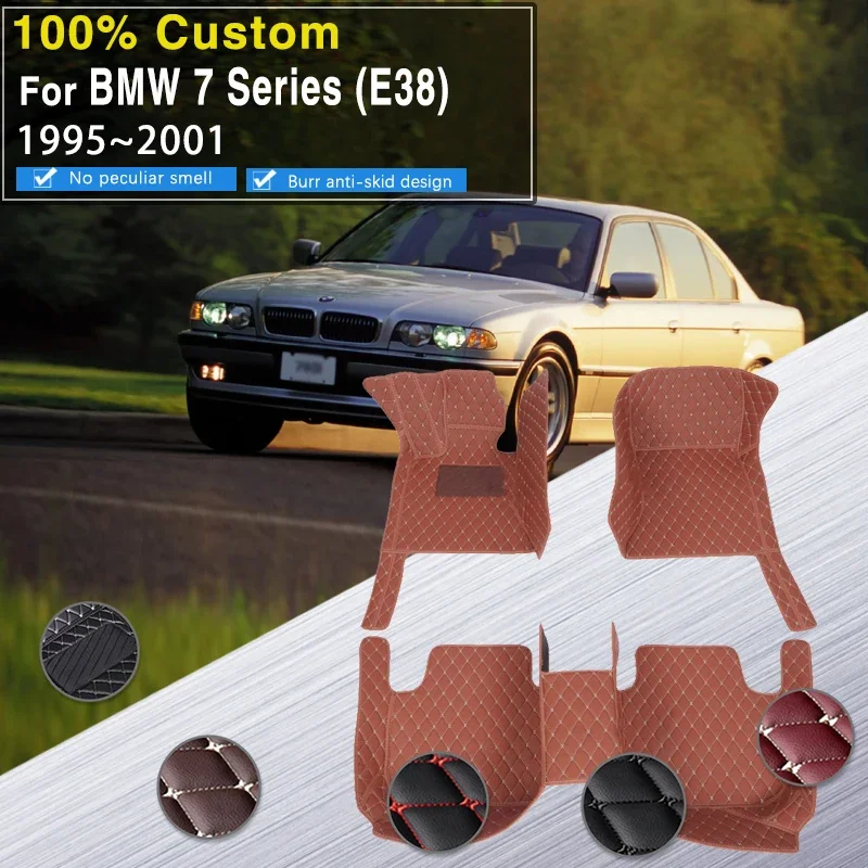 

3D автомобильные коврики для BMW 7 серии поколения E38 1995 ~ 2001 5 мест водонепроницаемые подушечки напольные коврики автомобильные ковры автомобильные аксессуары Inter