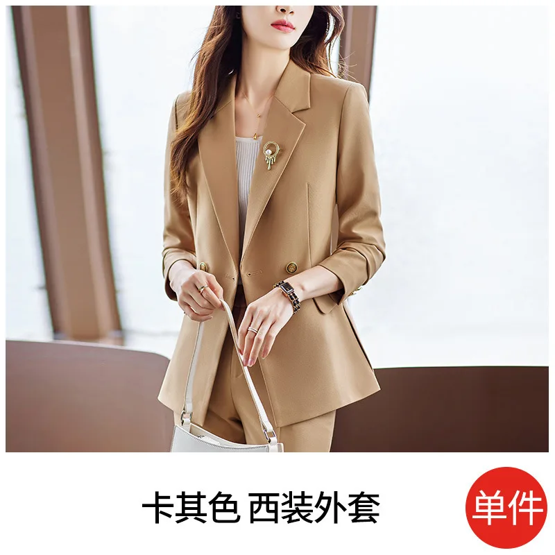 2024Suit Jacket Women's Spring High-End Casual High-End Formal Wear Temperament Goddess Style High-Grade Business Suit Suit