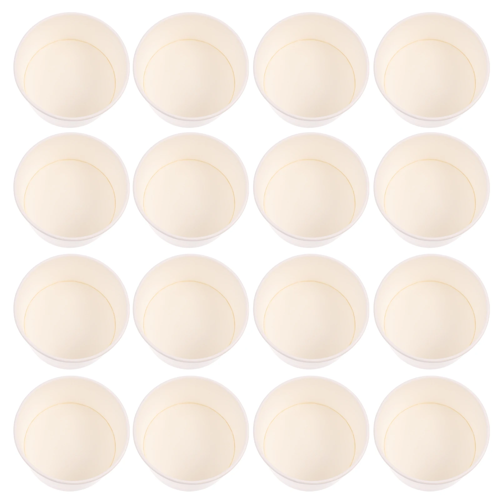 

100Pcs Disposable Ice Cream Cups Dessert Containers Compact Pudding Snack Bowls Leakproof Storage Ice Cream Cup