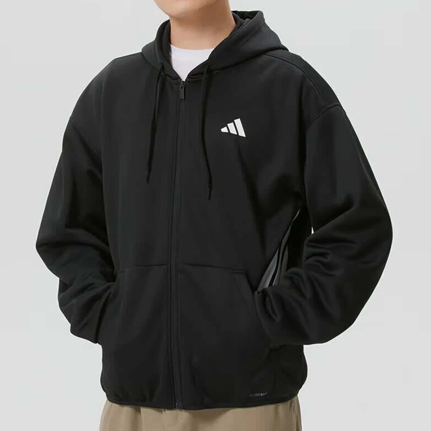 Adidas genuine knitted windproof hooded long sleeved jacket men's jacket jacket KQ6670