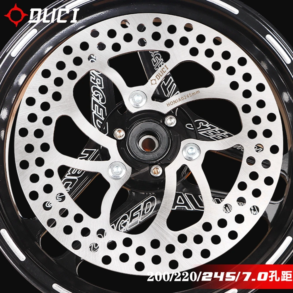 200/220/245mm DUCI Forged Steel Fixed Disc Motorcycle Scooter Front & Rear Brake Disc For Honda Kawasaki Yamaha RSZ Niu Ninebot