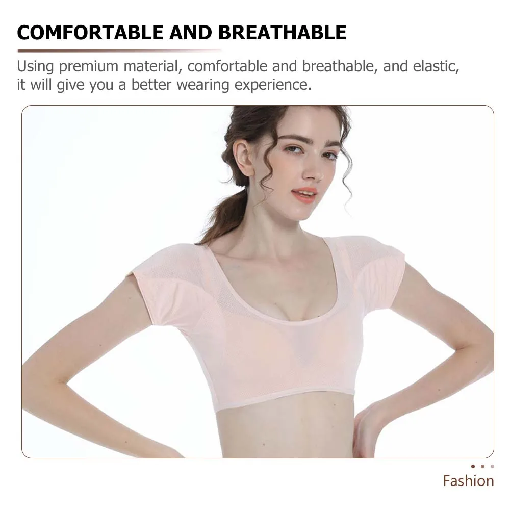 سترة تحت الإبط قابلة للتنفس ورقيقة ماصة للعرق للنساء وسادة عرق الإبط سريعة الجفاف أكتيفيوير إكسسوارات الملابس