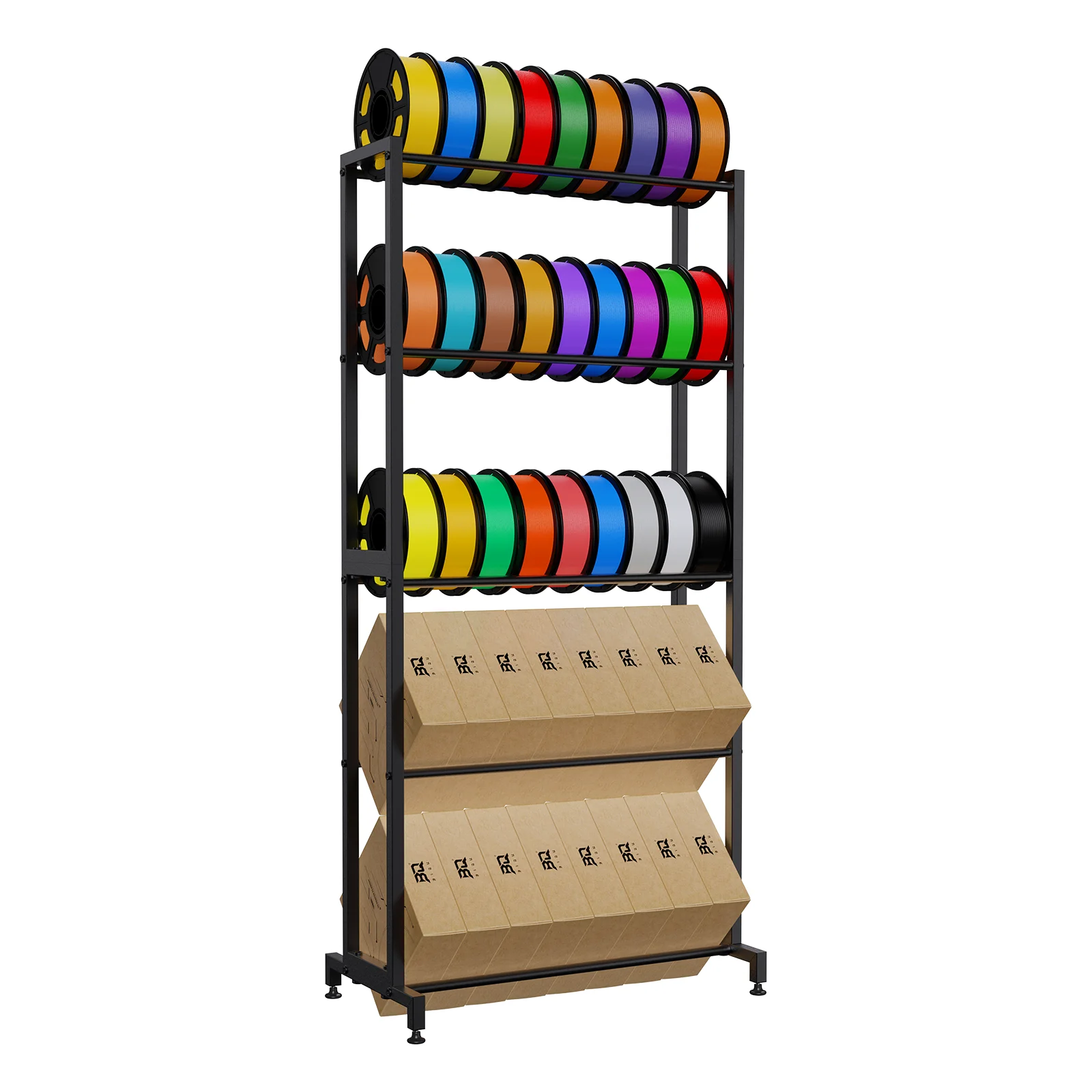 

BlQU Panda Feed Rack 5-Tier Filament Storage Rack High-Strength Carbon Steel Massive Storage capacity 3D Printers Accessories