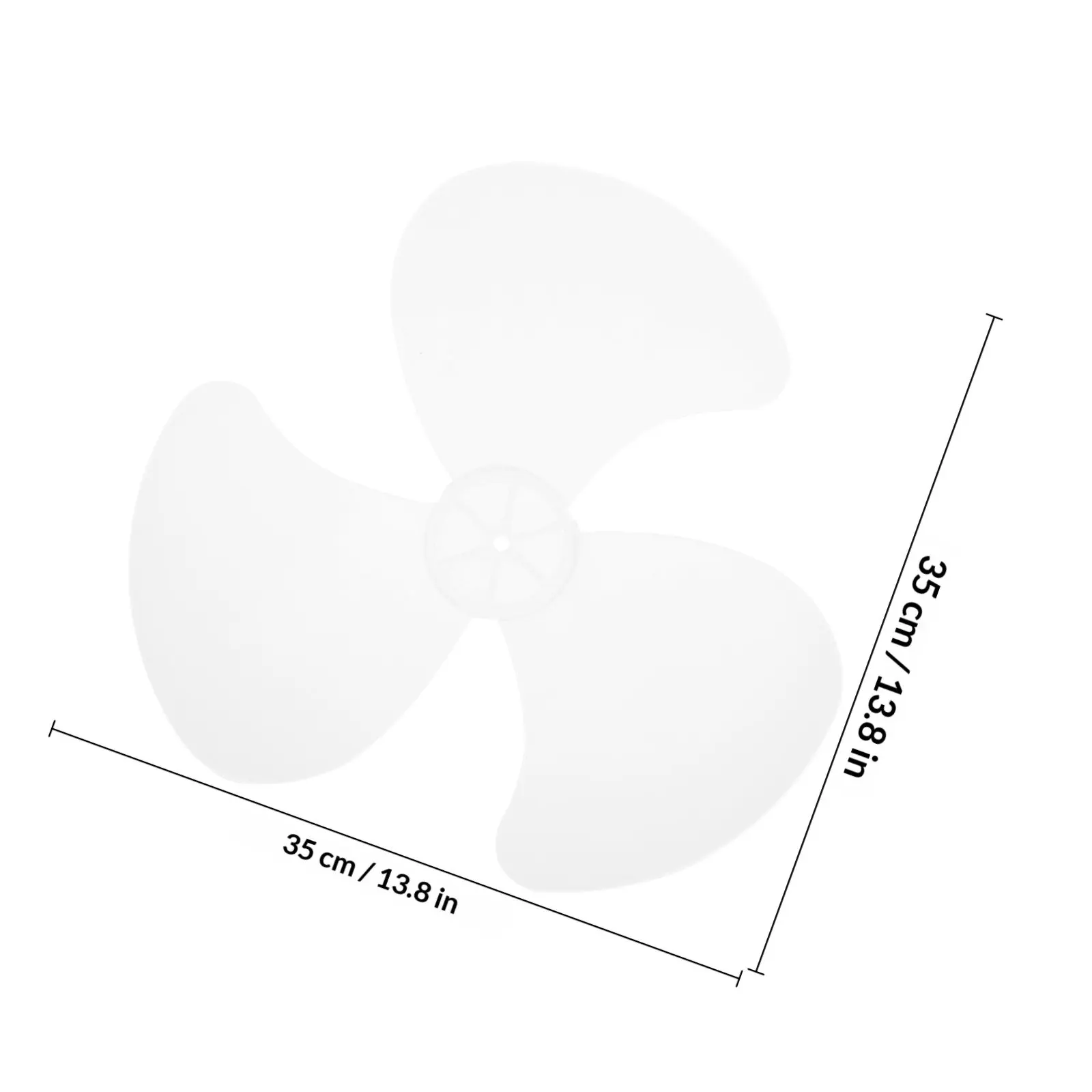3 Leaves Blades Replacement Electric Fan Leaves For Standing Pedestal Table Floor Fan Universal Blades 16 Inch