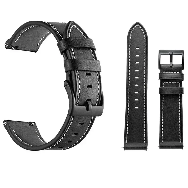 Leather Strap Watchband for HAYLOU Solar Neo Smart Wriststrap Quick Releas Bracelet for HAYLOU Solar Neo Watch Accessories