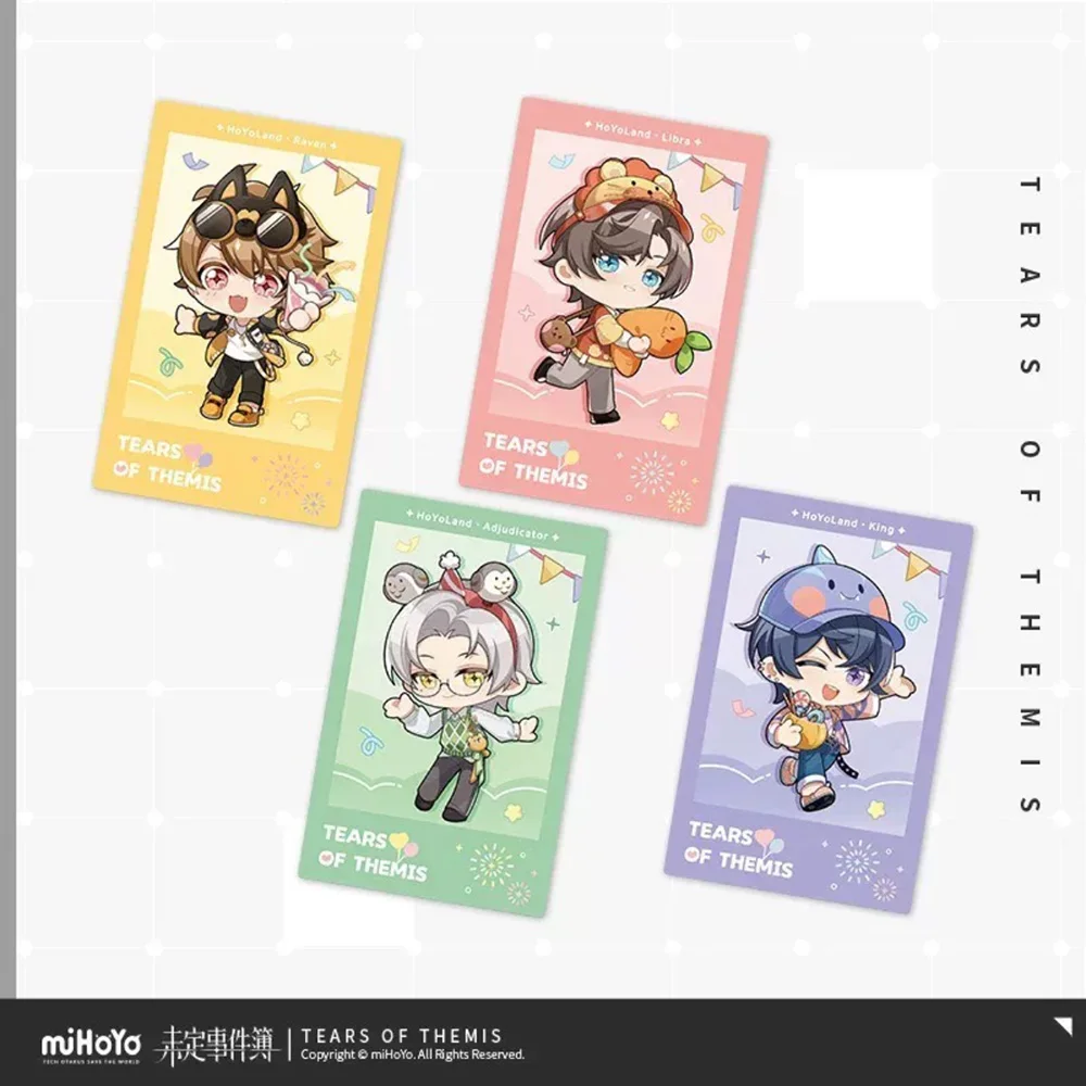 Sunsyea Tears of Themis Official Merch From miHoYo Collection Cards Set Adjudicator King Libra Raven For Fans