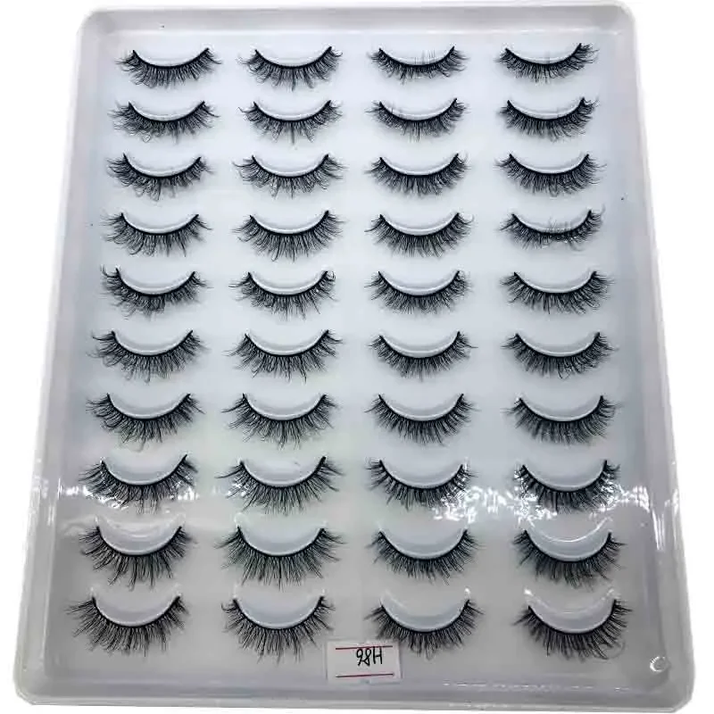 Nuevo 20 pares de pestañas postizas de pelo de visón 3D, pestañas largas naturales/gruesas, herramientas de extensión de belleza de maquillaje