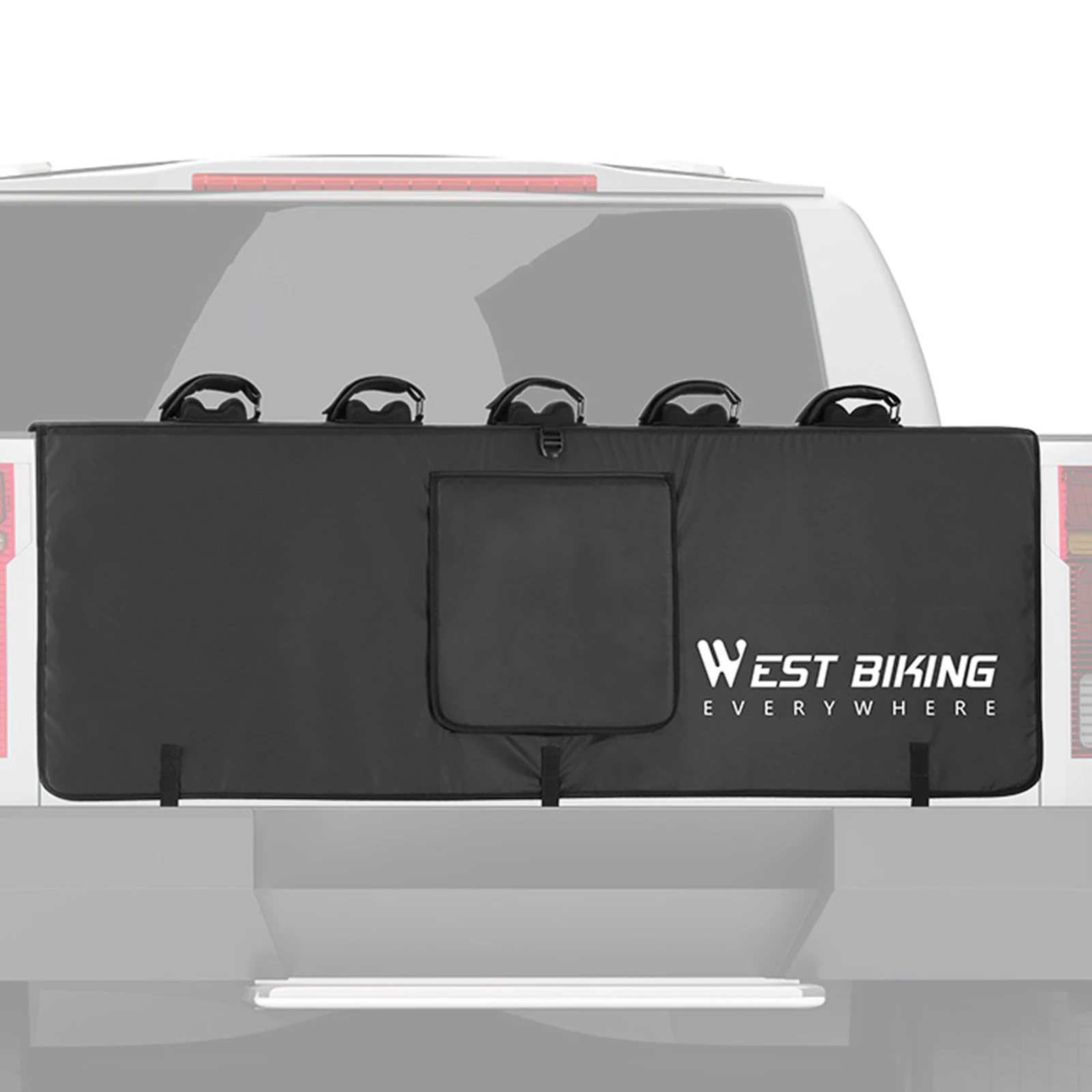 

Tailgate Pad with Tool Pocket Tailgate Pickup Rack for Most Pickups (Five Car)
