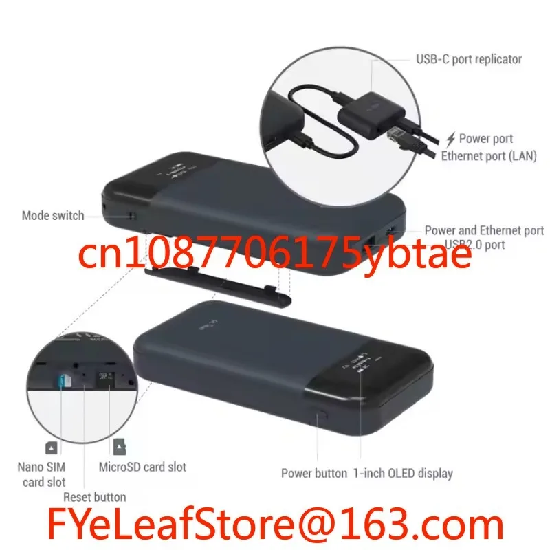 OpenWrt تشفير DNS المثبت مسبقًا ثنائي النطاق WiFi VPN Client 4G LTE Module جهاز توجيه ذكي محمول