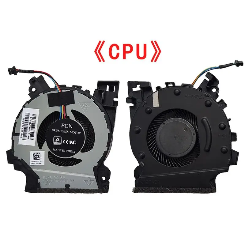 Laptop CPU/GPU Cooling Fan for HP ZBook 15v G5 L25223-001 L25224-001 L25223-001 Notebook Cpu Cooler