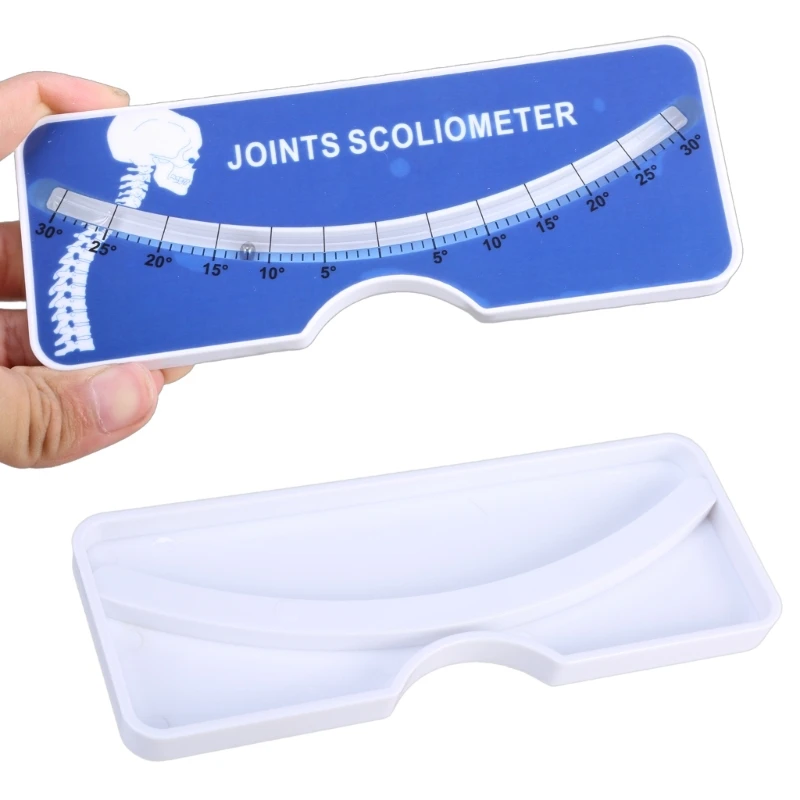 Scoliometer, Easy to Use Scoliosis Meter ABS Housing 0 to 30 Degree for Home Use Back and Spine Scoliosis Diagnosis