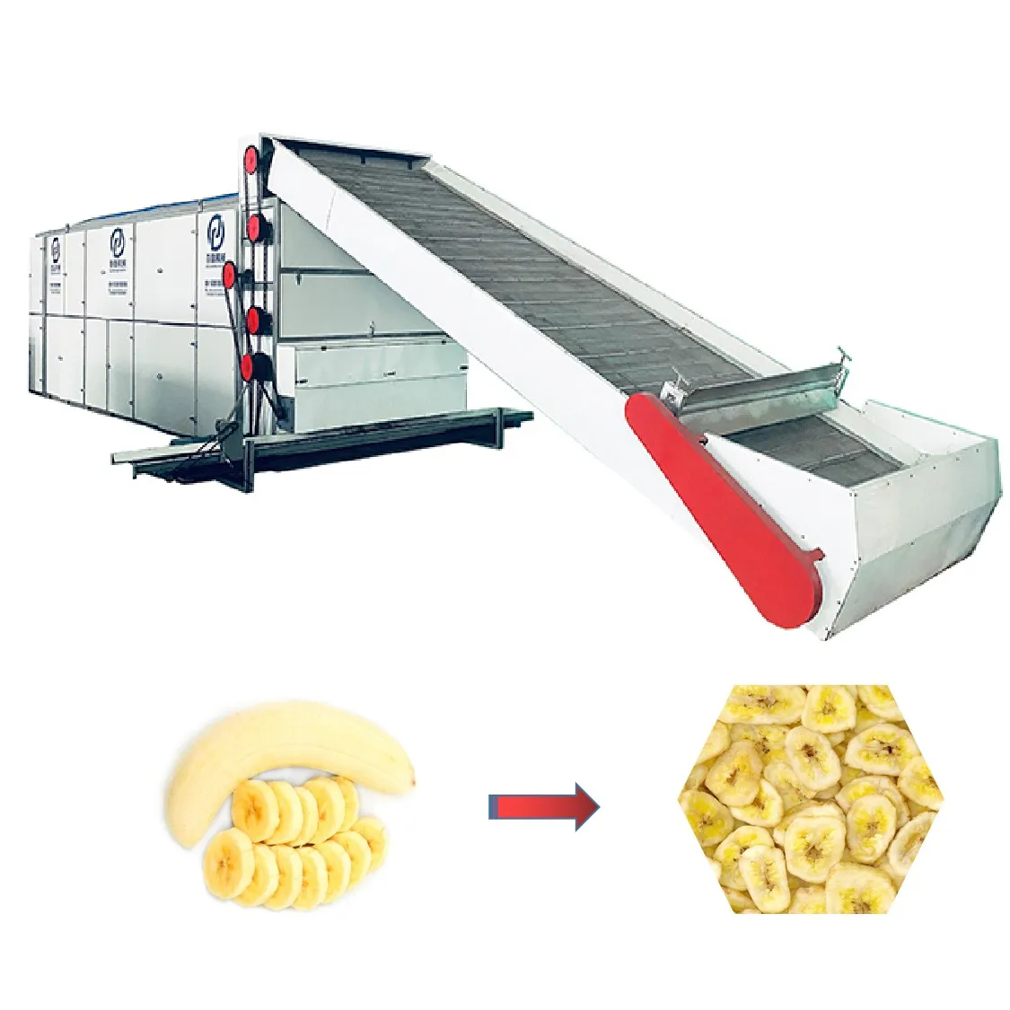 Competitive Price Food Multi-layer Mesh Belt Dryer Vegetable Fruit Drying Equipment Banana Continuous Conveyor Mesh Belt Dryer