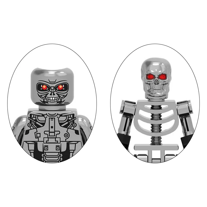 

Terminator Building Blocks T800 Mini Action Figures Bricks Model Assembles Toys