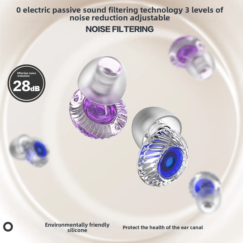 Earplugs High Fidelity Noise Reduction Protective for Hearing Use at Concerts Live Shows Bars and Dance Halls