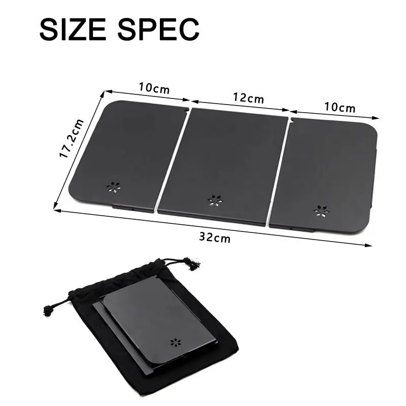 For Stanley Lunch Box 9.4L Camping Gear  Ultralight Aluminum Portable Table Plate Felt Lining Picnic Camping Outdoor Accessory