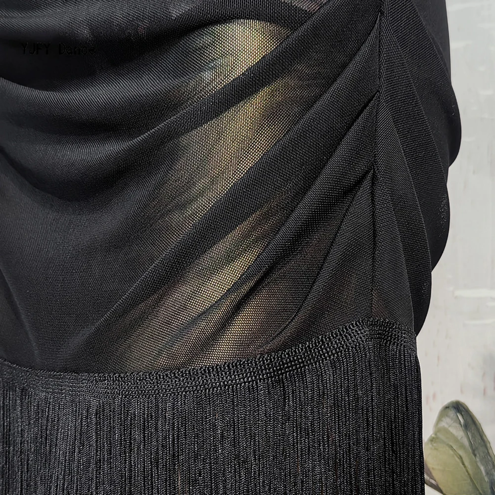 Top da ballo Samba Blue Abiti da pratica neri rossi da donna Abiti da ballo senza maniche Abiti da pratica per trapano per performance latine