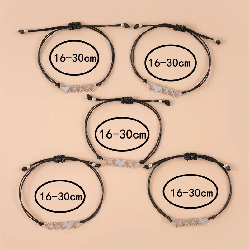Charmsmic Five Sisters Bracelets Make A Wish Cards Best Friendship Forever Family Hand Jewelry Accessories Wholesale