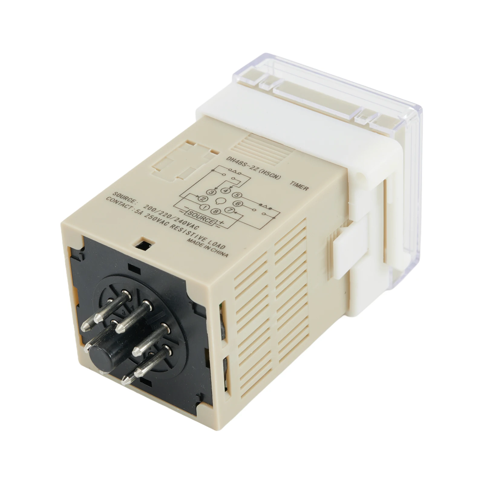 

Digital Display Time Delay 12V-220V Adjustable Programmable Relay With Socket Base Testing Equipment For DH48S-2Z