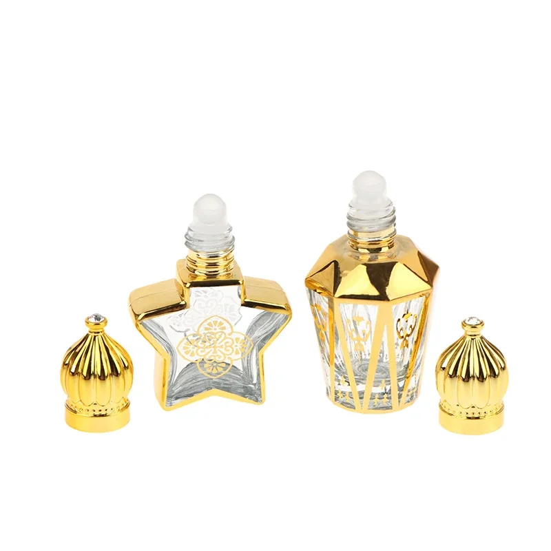 10/12ML Empty Roller Bottles For Essential Oil Travel Bottle With Glass Roller Ball Refillable Empty Glass Perfume Containers