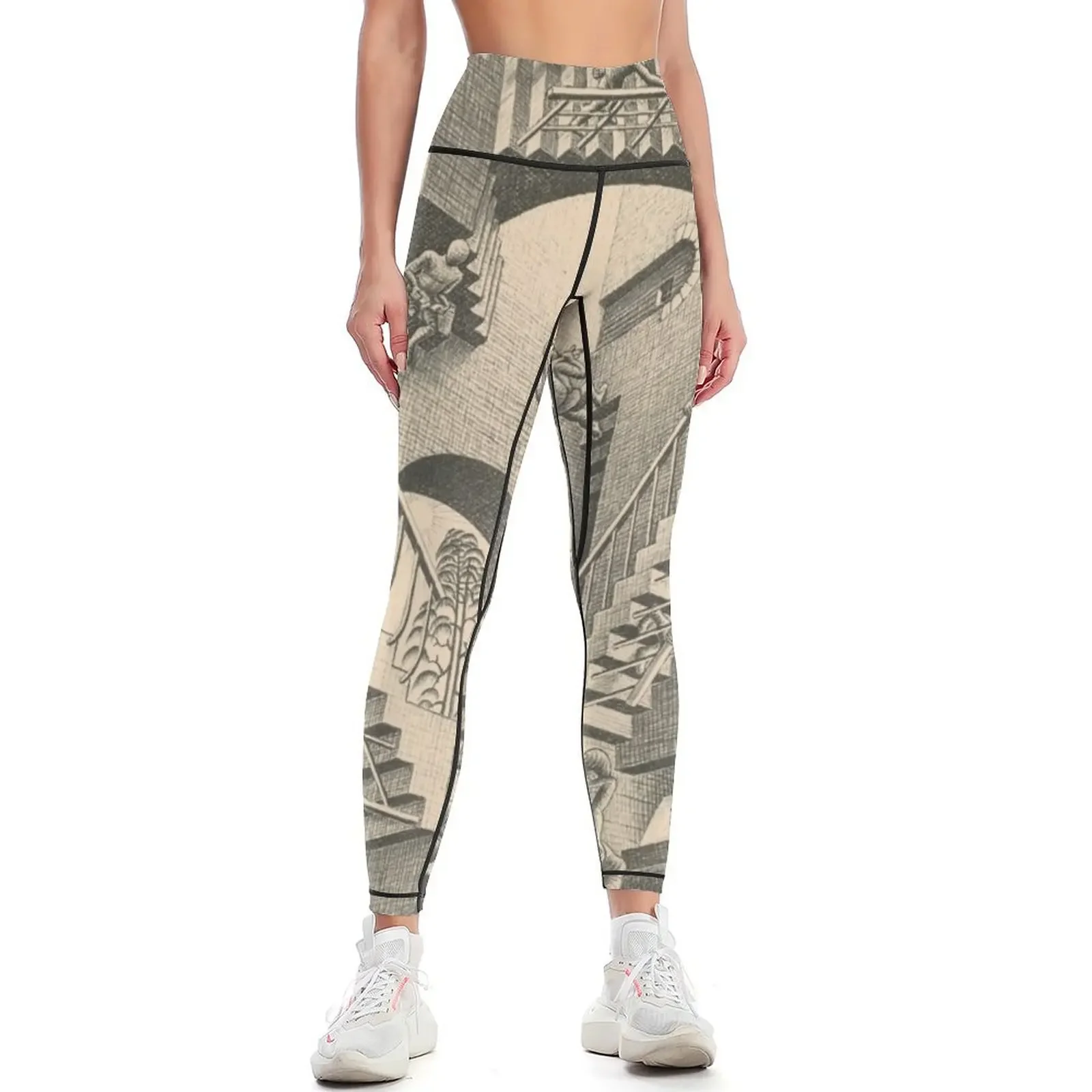

Escher - Relativity Leggings leggins push up woman gym pants for physical exercise clothing for Womens Leggings