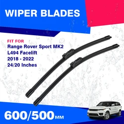 Front Wiper Blades Set For Range Rover Sport MK2 L494 Facelift 2018 2019 2020 2021  2022 Brushes Windshield Windscreen Window