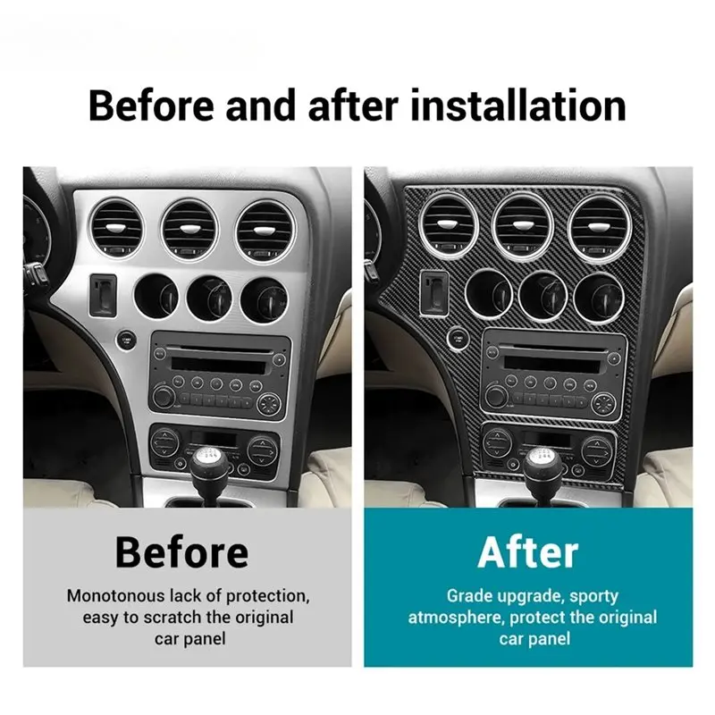 Copertura del pannello di ventilazione della console centrale per Alfa Romeo 159 2005-2011 Accessori interni auto