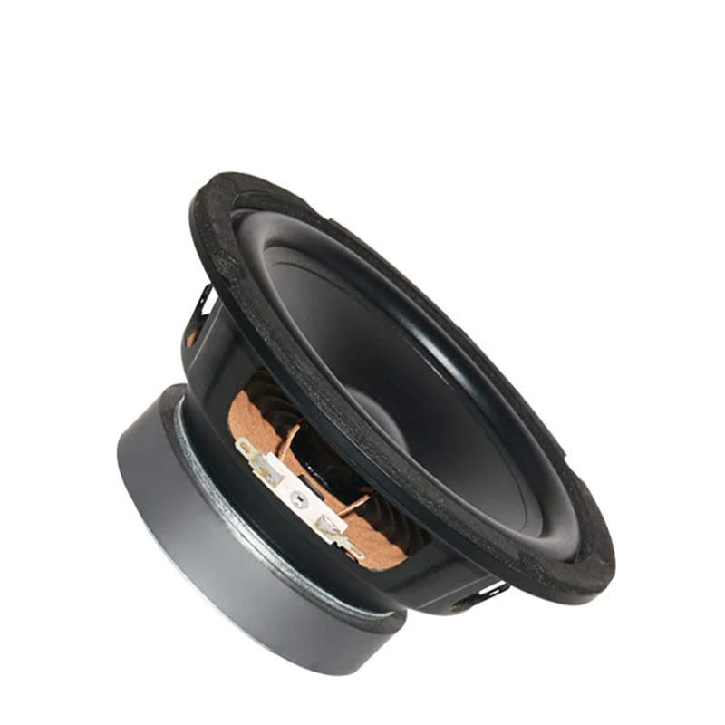 6 Inch Audio Speaker Stereo Woofer Loudspeaker 100mm Magnetic Rubber Edge PP Base, 25 Core Speaker Subwoofer DIY Audio Subwoofer