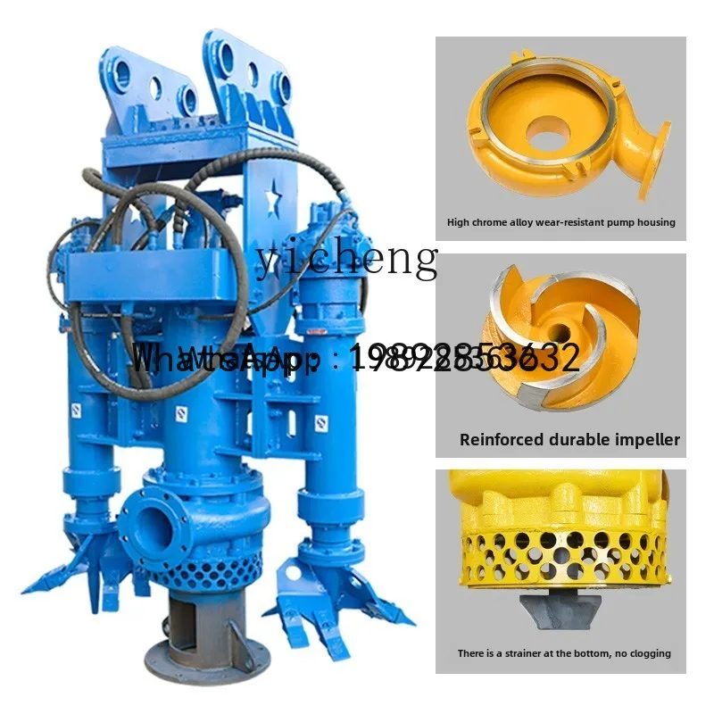 ABB حفارة خاصة مضخة الطين الهيدروليكية بركة التجريف مياه الصرف الصحي نهر أسفل ضخ مضخة آلة شفط الرمل هوك كبير #4