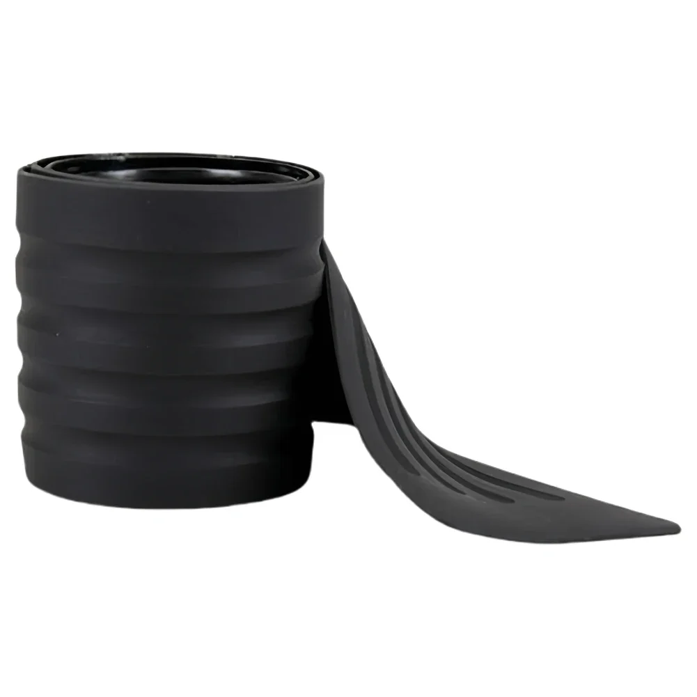 Auto Tür Sill Platte Schutz Hinten Stoßstange Schutz Gummi Schwarz PVC Auto Aufkleber Anti-Scratch Anti-Kollision Molding streifen Trim – Detail 8