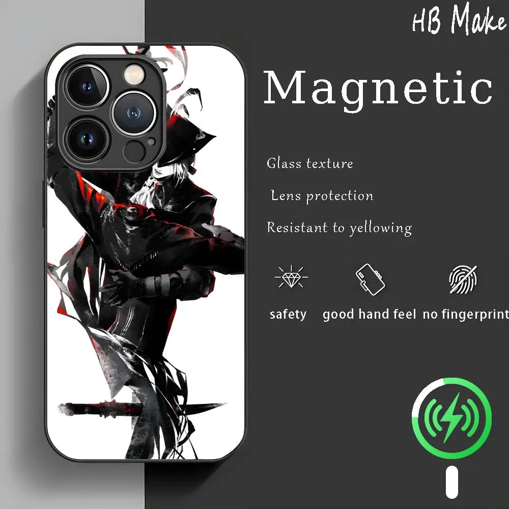 Classic Games Bloodborne  Phone Case For iPhone17 16 15 14 13 12 11 X XR XS 8 Plus Mini Pro Max Glass Case view 5
