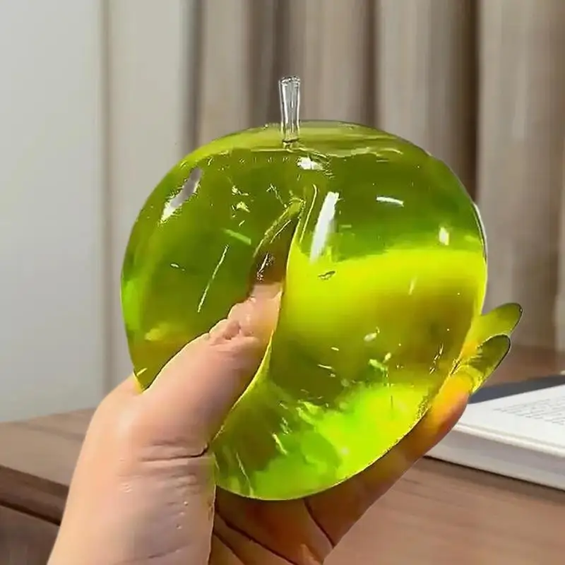 Let Off Steam with Green Apple Stress Relief Toy, Perfect Fidget Piece for Stress Management