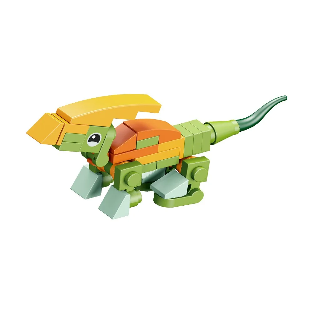 12 in 1 Tyrannosaurus Boys Dinosaur World Mini blocchi di assemblaggio di particelle Giocattolo educativo per bambini