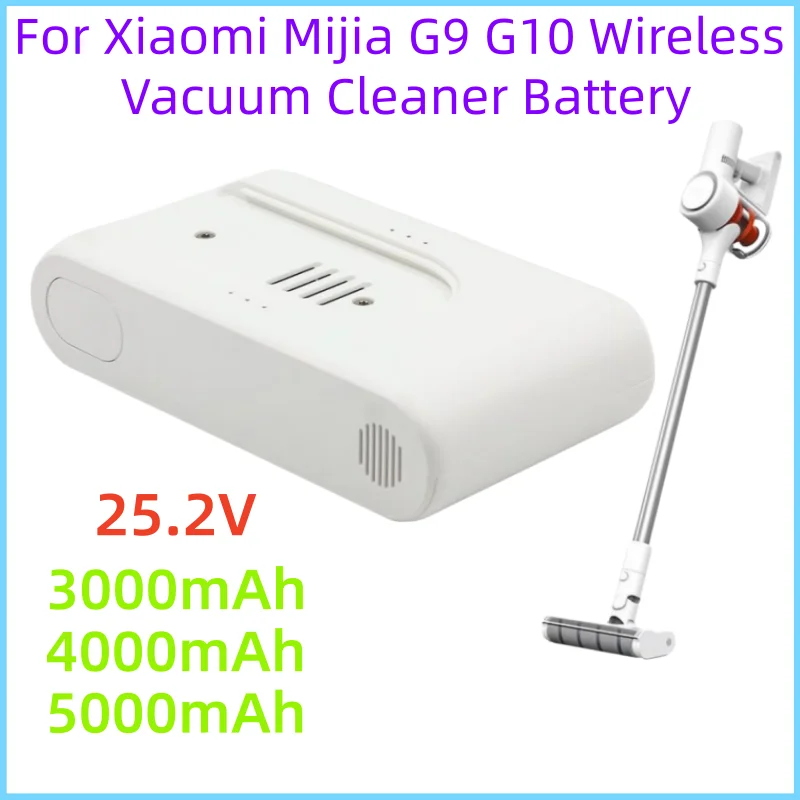 For Xiaomi Mijia Dreame G9 G10 R10 1S handheld wireless vacuum cleaner lithium battery 25.2V 3000mAh-5000mAh battery replacement