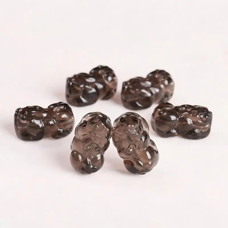 1 PC Natural Stone Ice Obsidian Carved Wealth Pixiu Bead With Hole Pendants For Jewelry Making Diy Necklace Bracelet Accessory